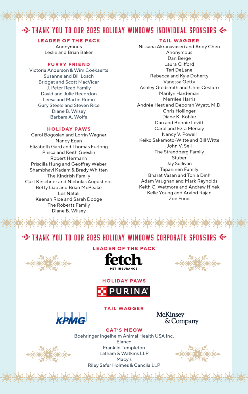 Meet the Stars of Holiday Windows Event Sponsors